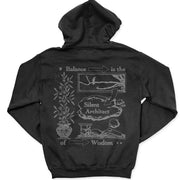 Balance is the Silent Architect of Wisdom - Hoodie Black - Back #color_black