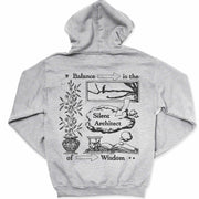 Balance is the Silent Architect of Wisdom - Hoodie Sport Grey - Back #color_sport-grey
