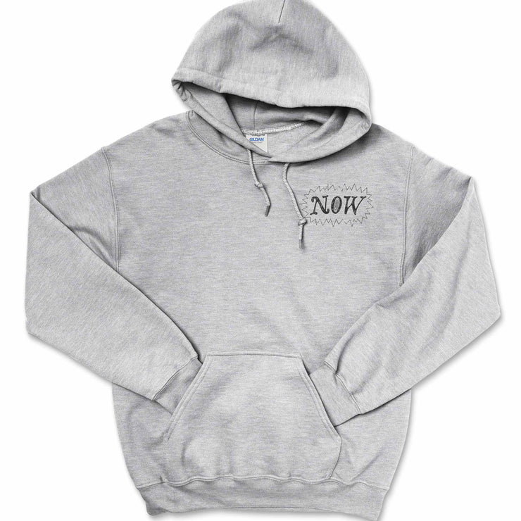 The Eternal Now Hoodie in Sport Grey - Front Graphic - 