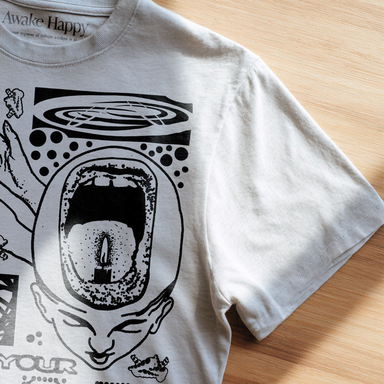 Allow Your Thoughts To Fade T-shirt by Awake Happy