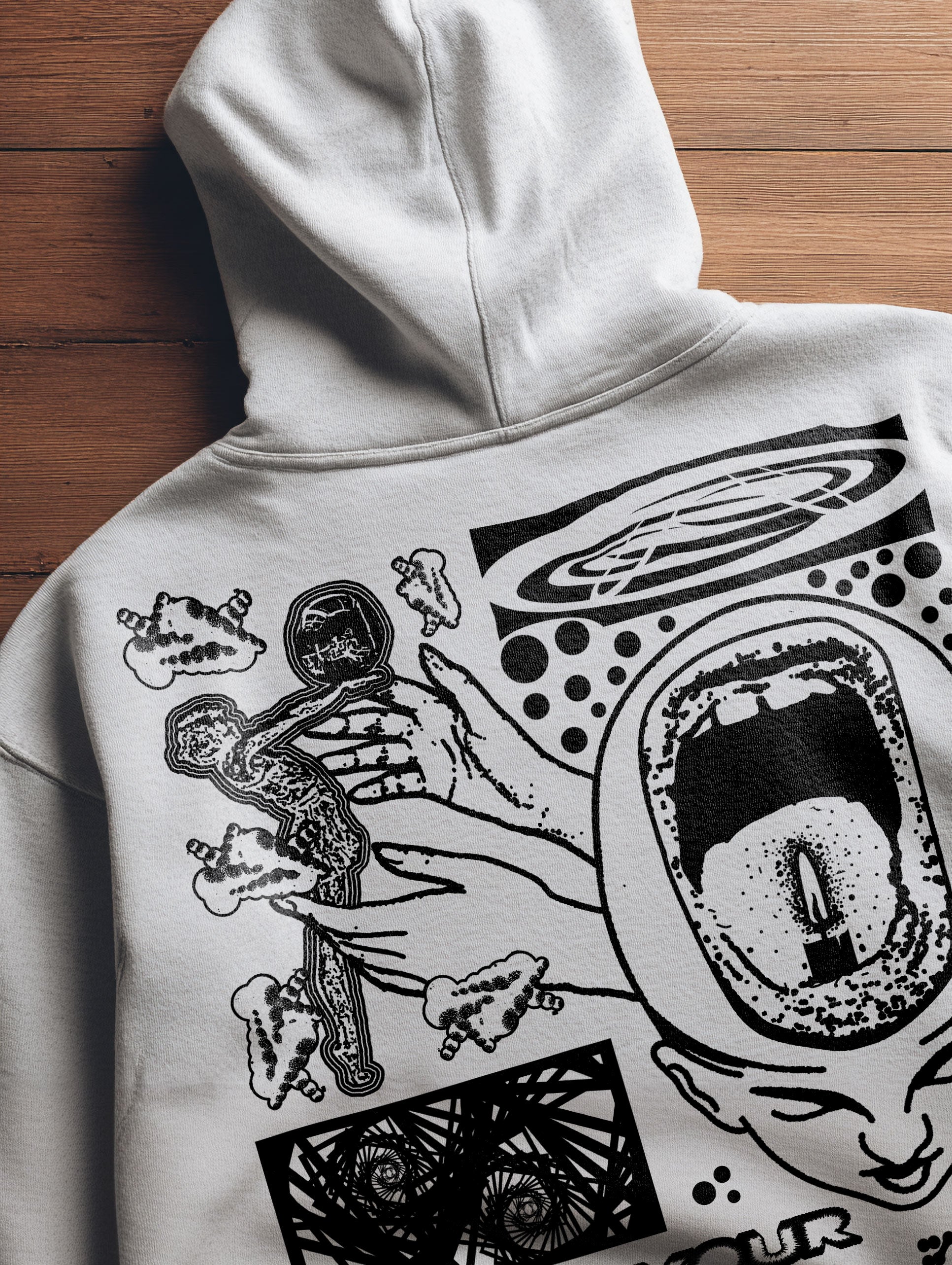 Allow Your Thoughts To Fade Hoodie by Awake Happy