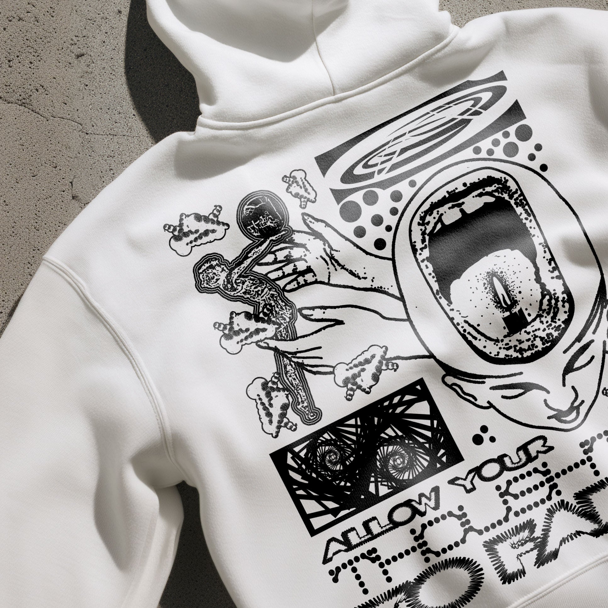 Allow Your Thoughts To Fade Hoodie by Awake Happy