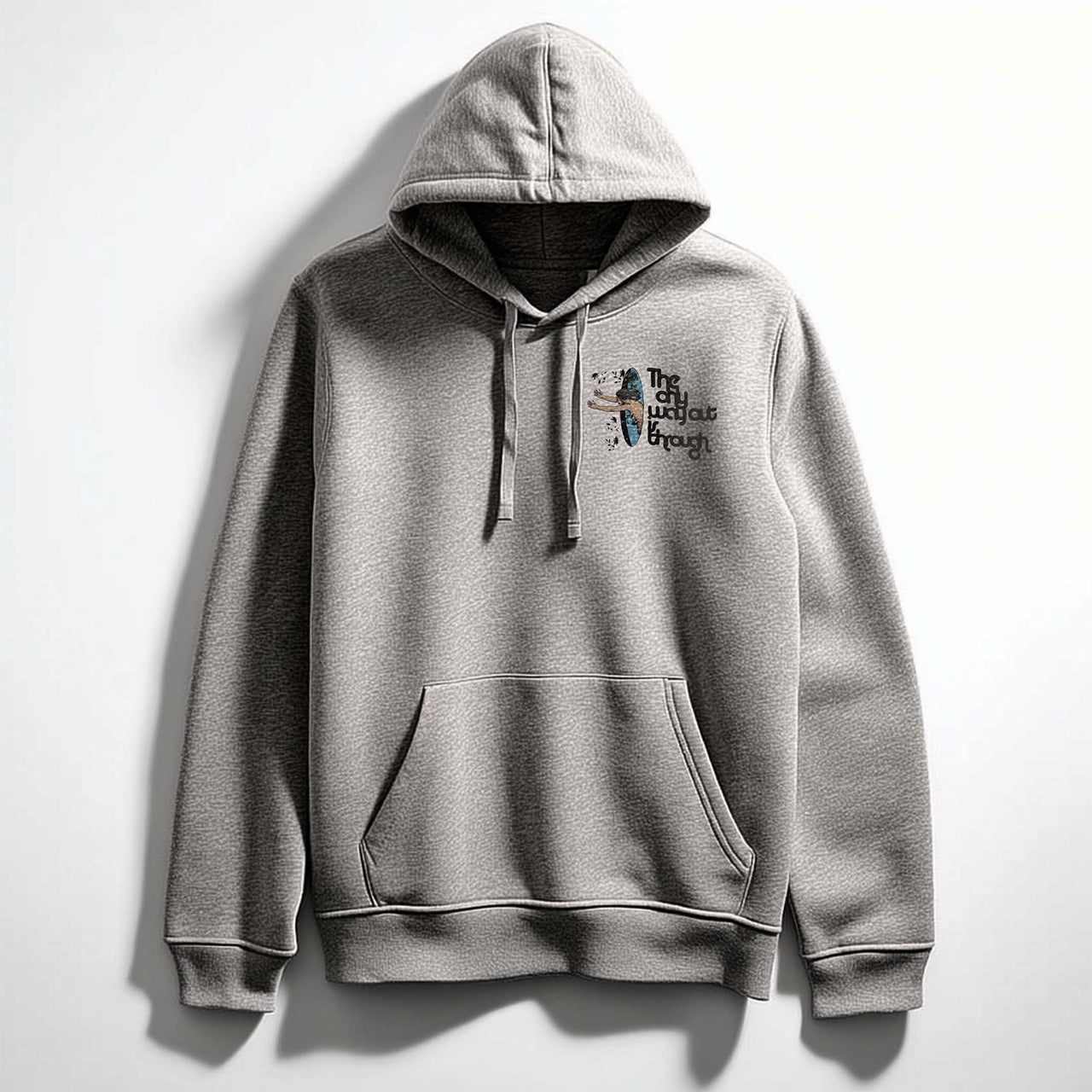 Only Way Out is Through Hoodie Front  #line_studio