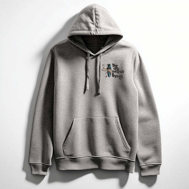 Only Way Out is Through Hoodie Front  #line_studio