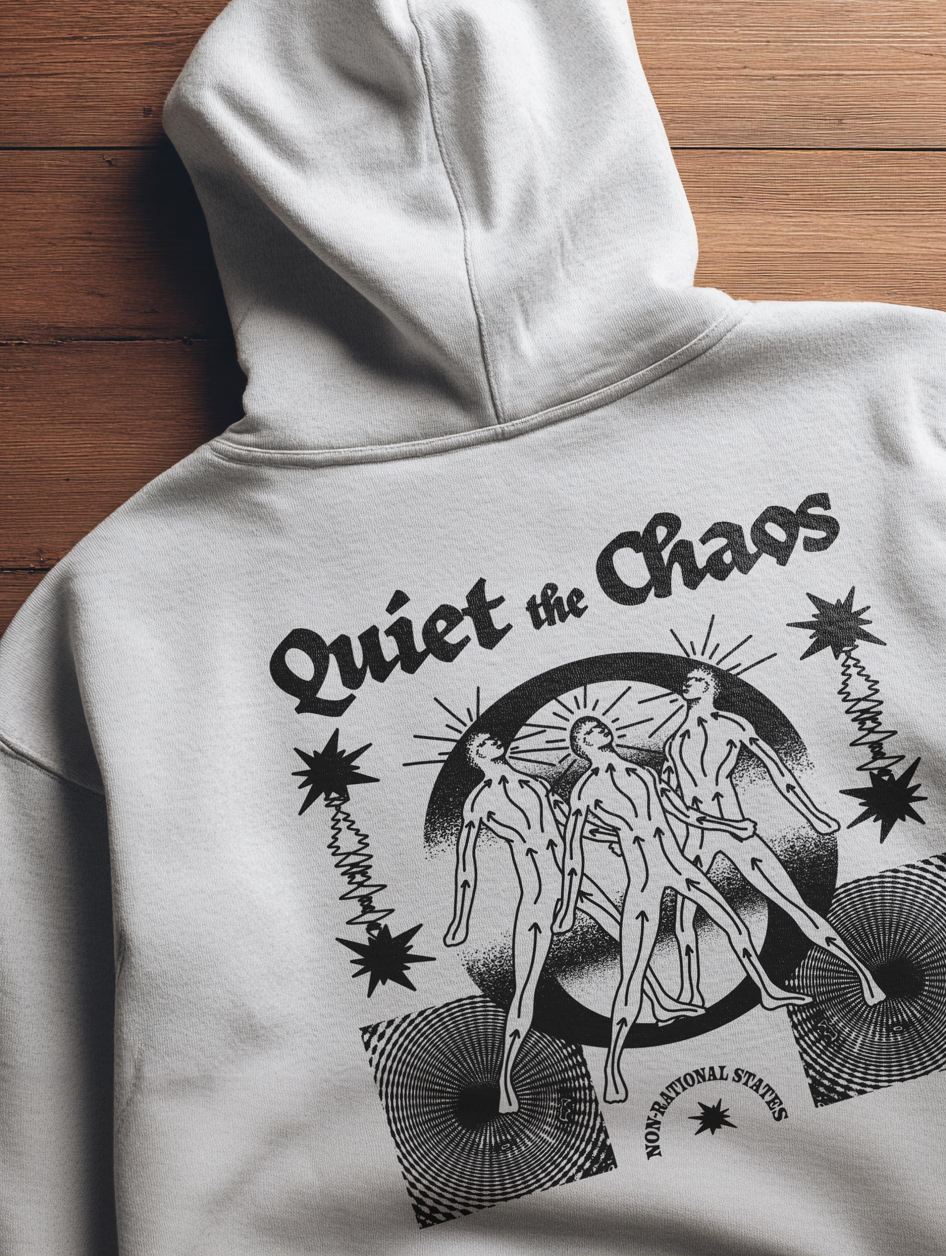 Quiet The Chaos Hoodie | Spiritual Streetwear Hoodies – Awake Happy