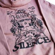 The Rhythm Of Silence Hoodie Back CU - #color_dusty-rose