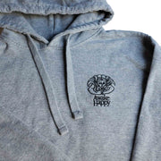 The Rhythm Of Silence Hoodie Detail Embroidery - #color_carbon-grey