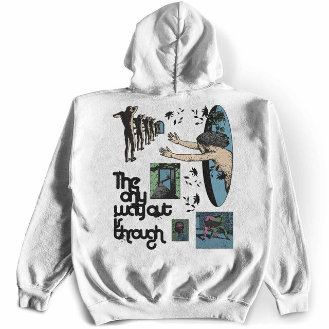 Only Way Out is Through Hoodie Back #line_essentials-no-front-graphic