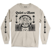 Quiet The Chaos Long Sleeve Shirt by Awake Happy - Design by Dean Monticello unowneddreams and Devon Meadows - energy non rational states abstract #color_sand