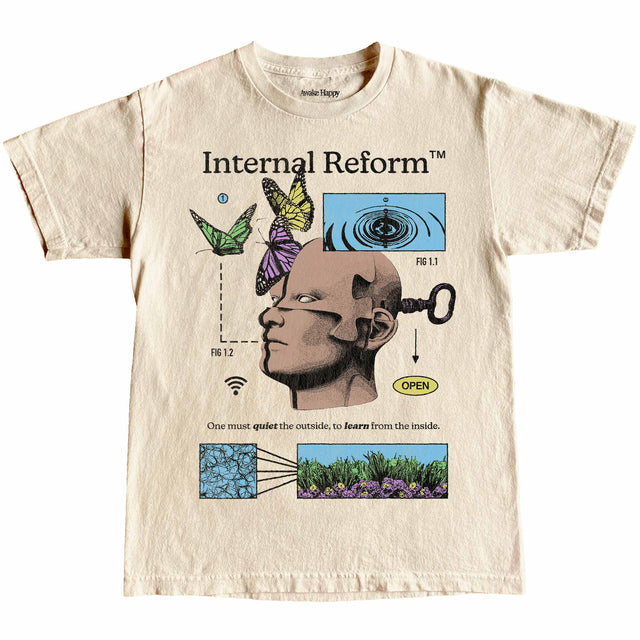 Internal Reform Tee  awake happy unisex men women connor tomates #style_classic-heavy-tee
